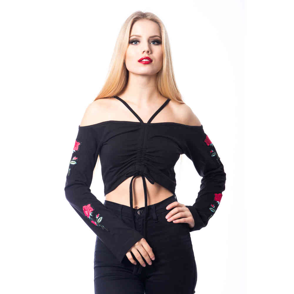 Innocent Lifestyle - MELISSA Off shoulder top - Zwart